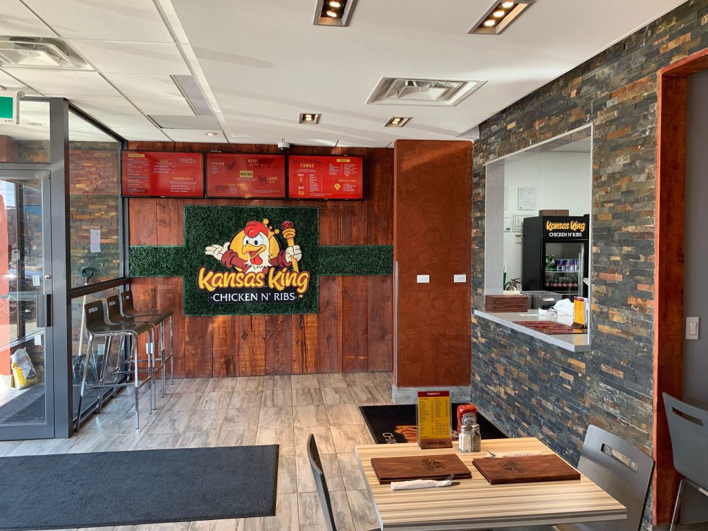 Transforming Kansas King Chicken & Ribs: A Restaurant Renovation Success Story 4 Restaurant renovation contractor project at Kansas King Chicken & Ribs in Greater Toronto Area